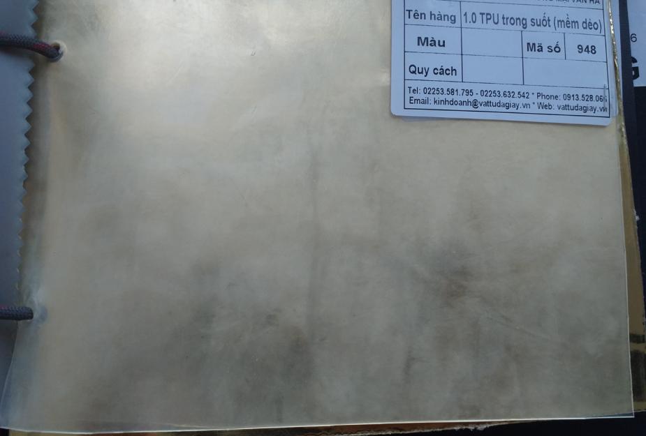 Mã 948 – 1.0 TPU trong suốt ( mềm dẻo )